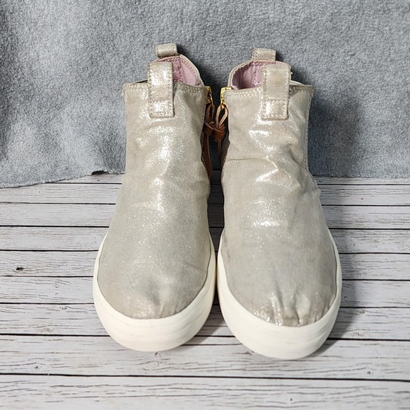 Sperry Other - Sperry Crest Mid Shoes‎ Kids Size 3M High Top Zip Casual Sneakers